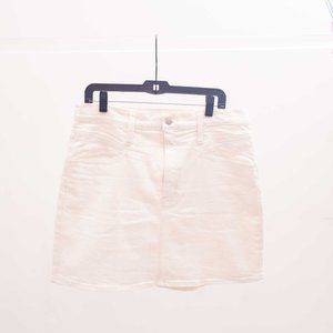 Madewell White Denim Skirt
